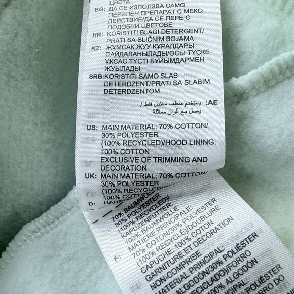 NWT Adidas Women's Essentials Small Logo Feel Cozy Hoodie in Mint Green Size M - Picture 13 of 16